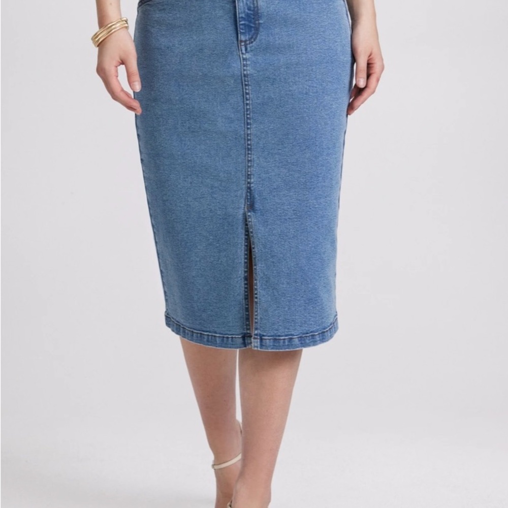 Classic Blue Denim Skirt